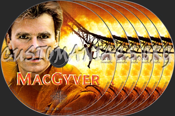 MacGyver Season 4 dvd label