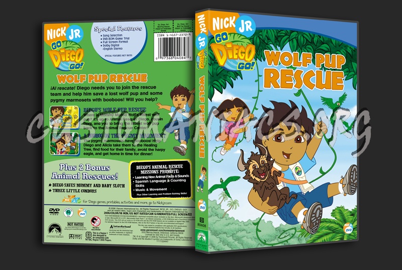 Go Diego Go!: Wolf Pup Rescue dvd cover