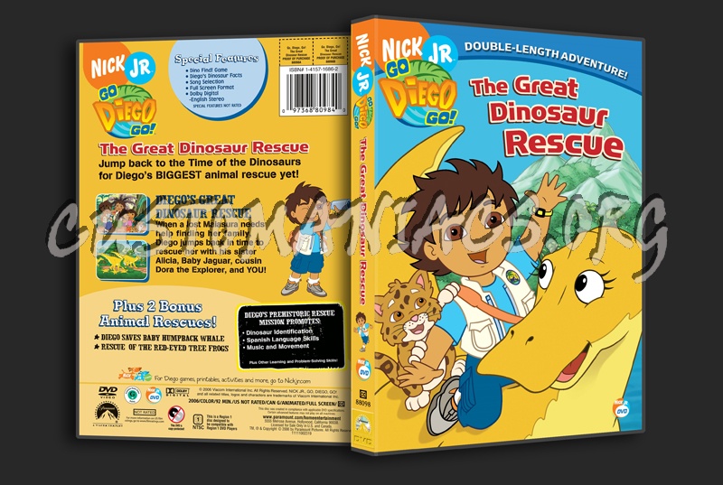 Go Diego Go!: The Great Dinosaur Rescue dvd cover