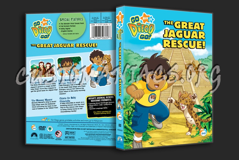 Go Diego Go!: The Great Jaguar Rescue! dvd cover