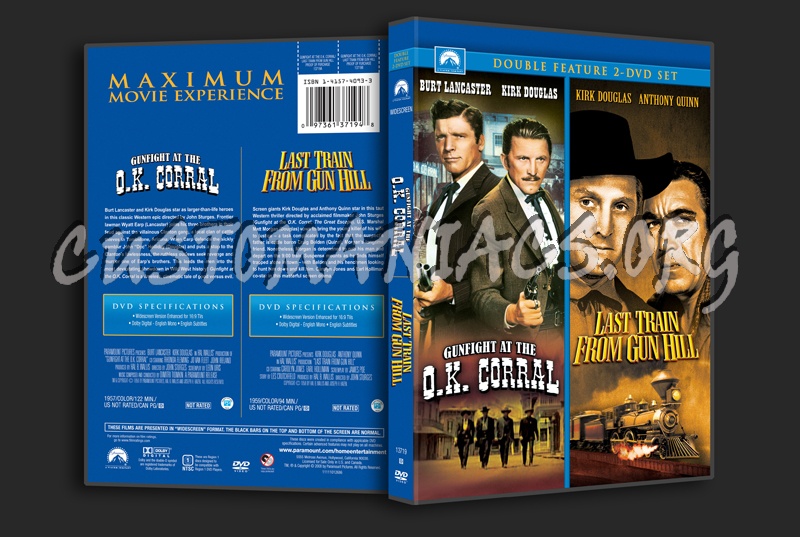 Gunfight at the OK Corral / Last Train From Gun Hill dvd cover