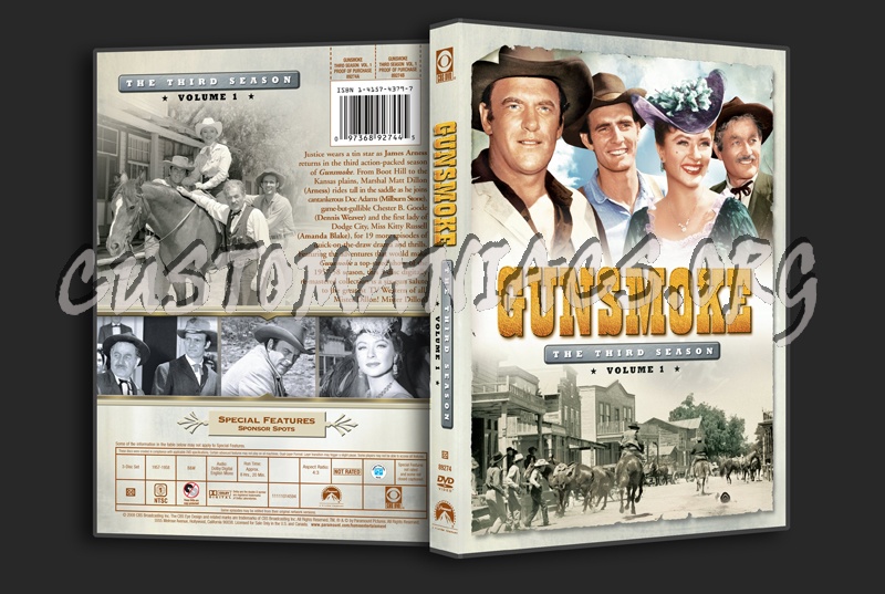 Gunsmoke Season 3 Volume 1 dvd cover