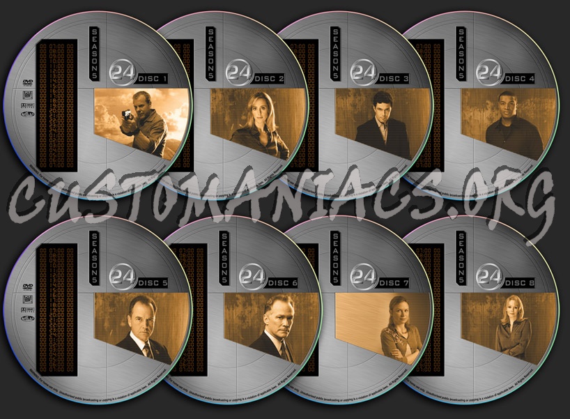 24 - Season 5 (Twenty Four) dvd label