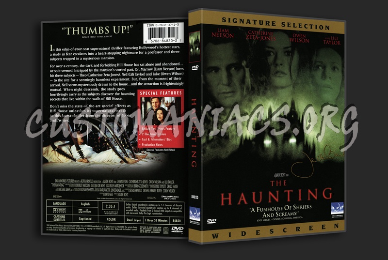 Haunting, The dvd cover