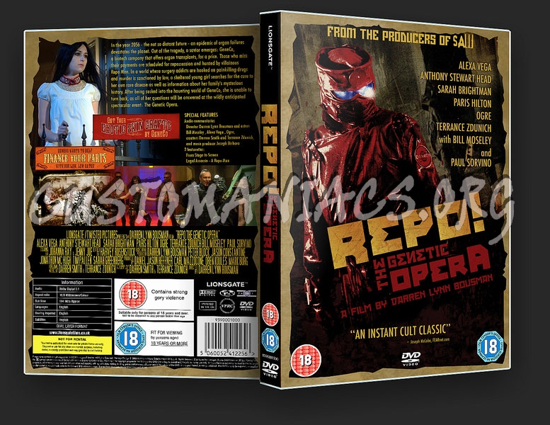 Repo! The Genetic Opera dvd cover