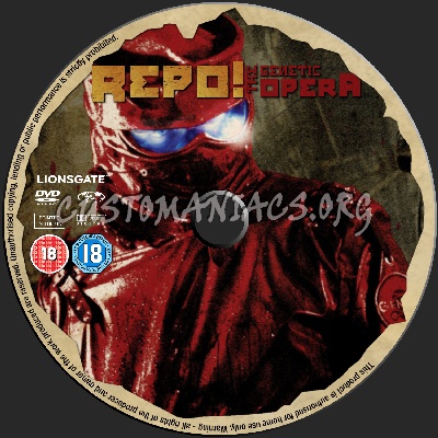 Repo! The Genetic Opera dvd label