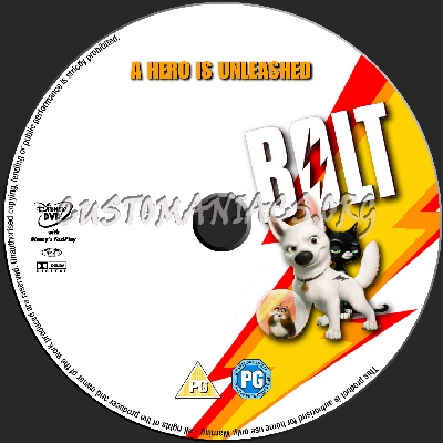 Bolt dvd label