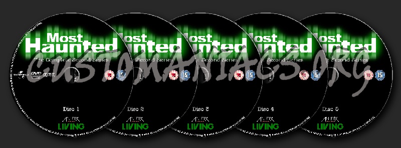 Most Haunted Series 2 dvd label