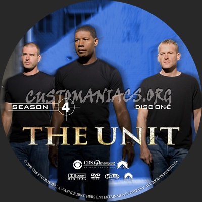 The Unit Season 4 dvd label