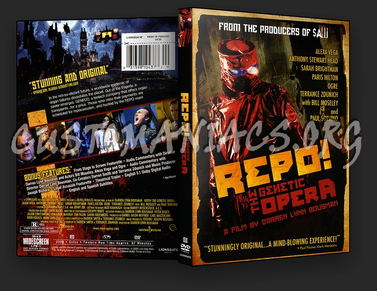 Repo! The Genetic Opera dvd cover