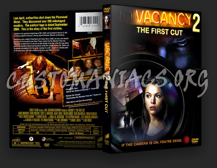 Vacancy 2: The First Cut dvd cover