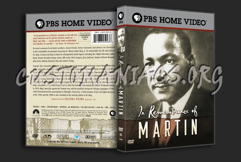 In Remembrance of Martin dvd cover