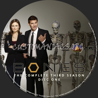 Bones Season 3 dvd label