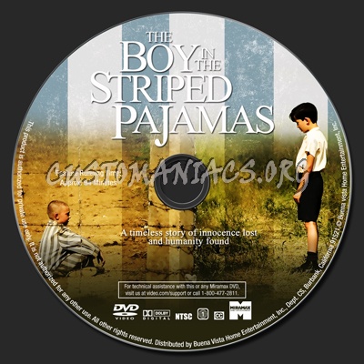 The Boy In The Striped Pajamas dvd label