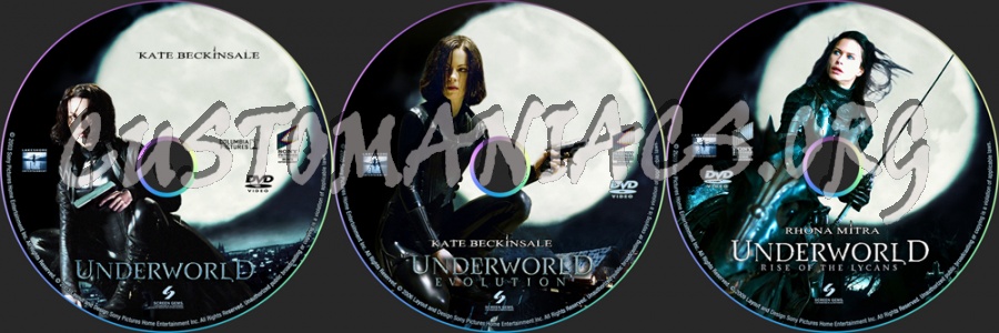 Underworld 1-3 dvd label