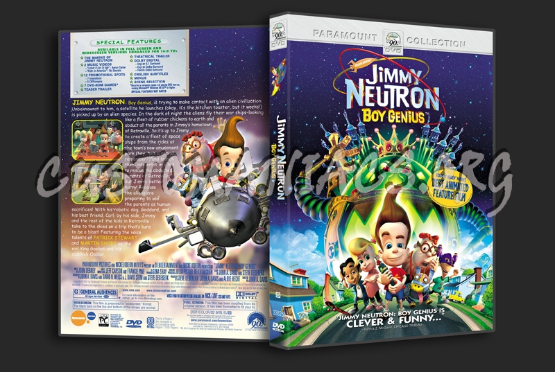 Jimmy Neutron: Boy Genius dvd cover