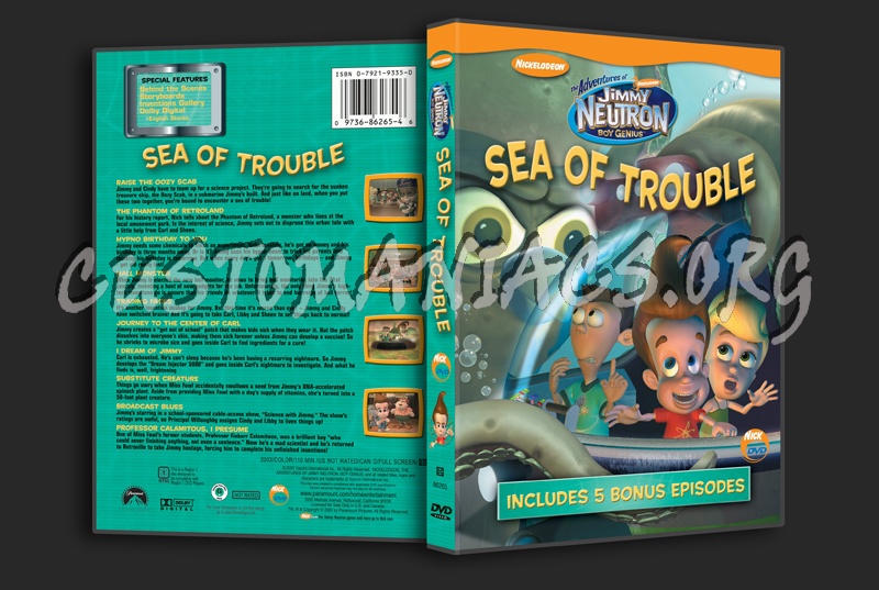 Jimmy Neutron: Sea of Trouble dvd cover