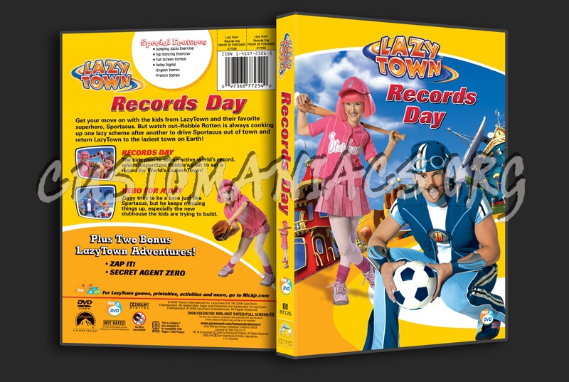 Lazy Town: Records Day dvd cover