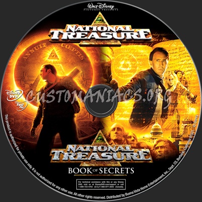 National Treasure 1&2 dvd label