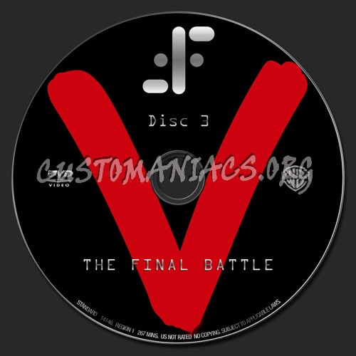 V The Final Battle dvd label