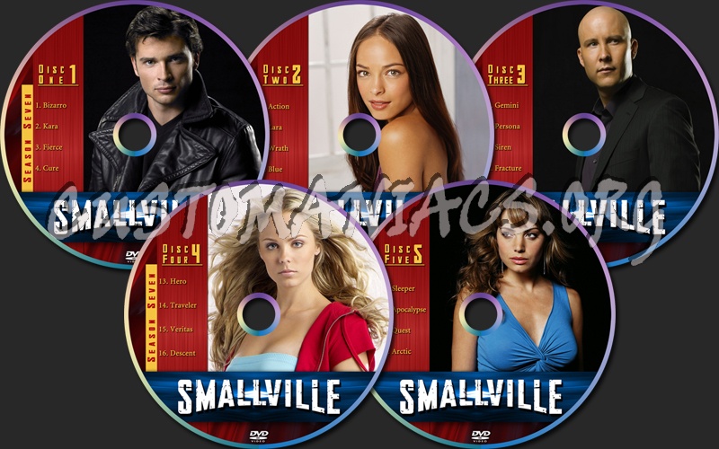 Smallville Season Seven dvd label
