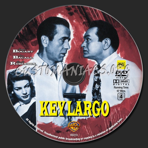 Key Largo dvd label