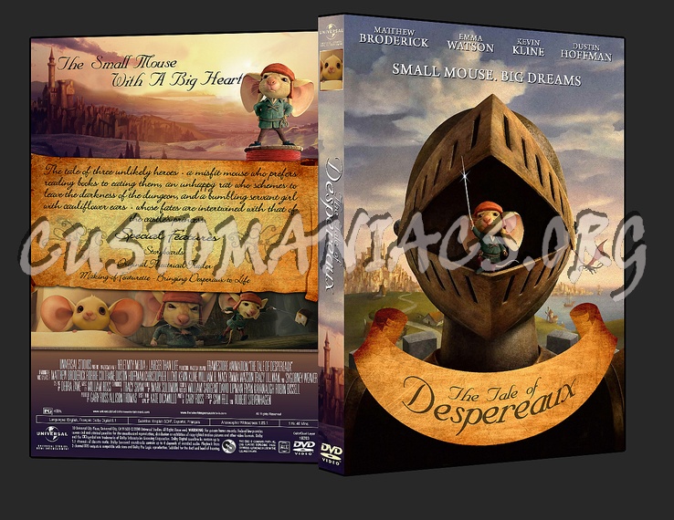 The Tale Of Despereaux dvd cover