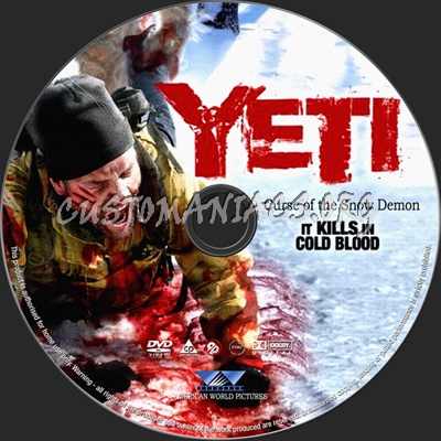 Yeti Curse of the Snow Demon dvd label