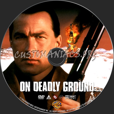 On Deadly Ground dvd label