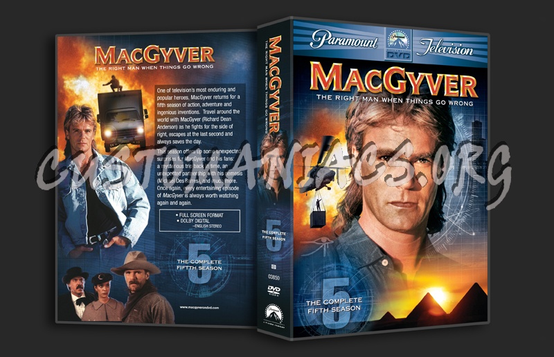 MacGyver Season 5 dvd cover