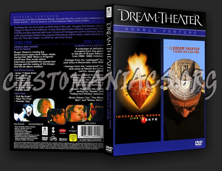 Dream Theater - Images And Words Live In Tokyo - 5 Years In A LIVEtime dvd cover