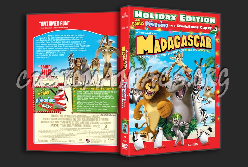 Madagascar Holiday Edition dvd cover