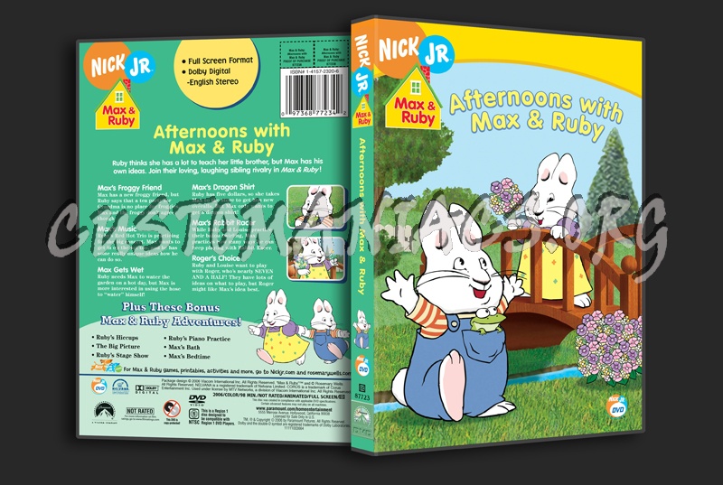 Max & Ruby: Afternoons with Max & Ruby dvd cover