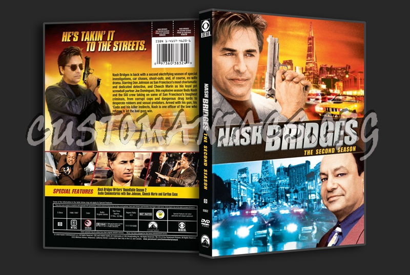 Nash Bridges Season 2 dvd cover