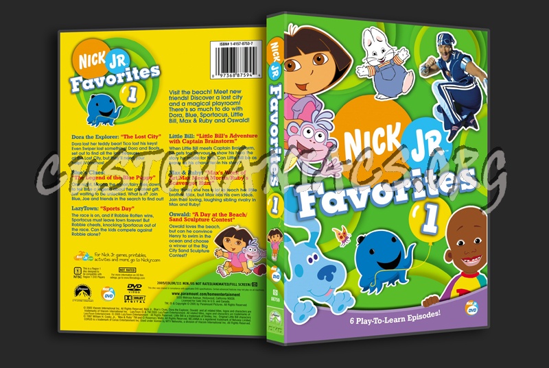 Nick Jr: Favorites 1 dvd cover