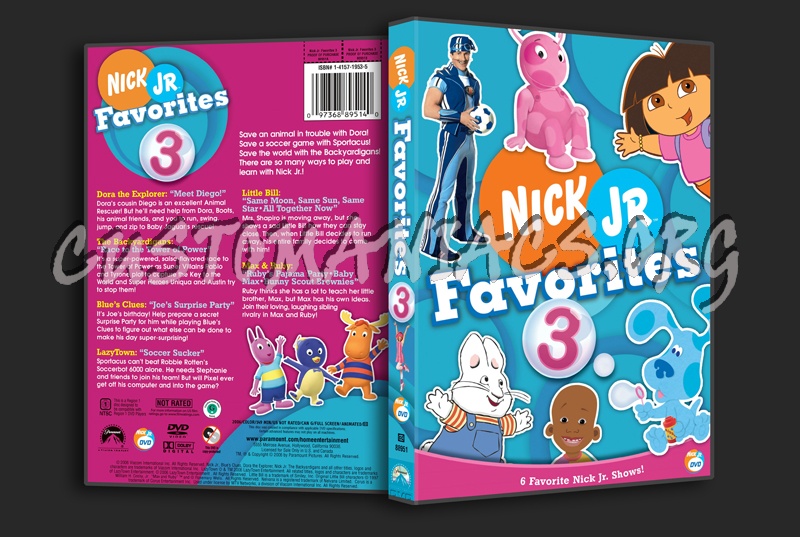 Nick Jr: Favorites 3 dvd cover