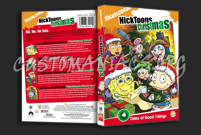 Nick Toons: Christmas dvd cover