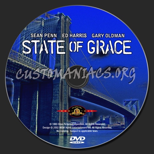 State of Grace dvd label