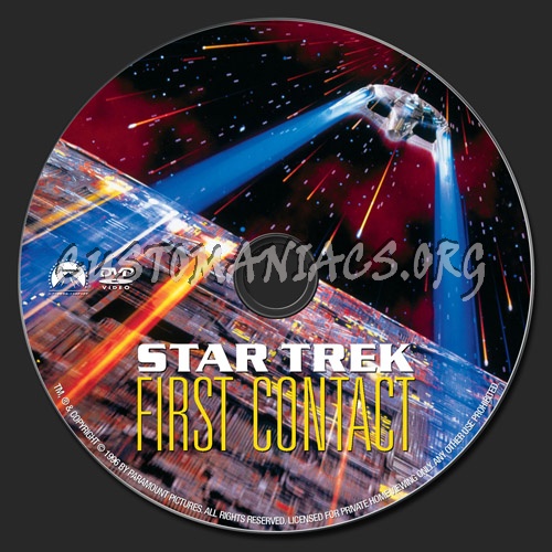 Star Trek VIII First Contact dvd label