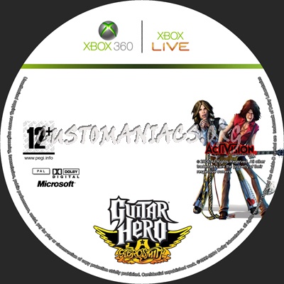 Guitar Hero Aerosmith dvd label