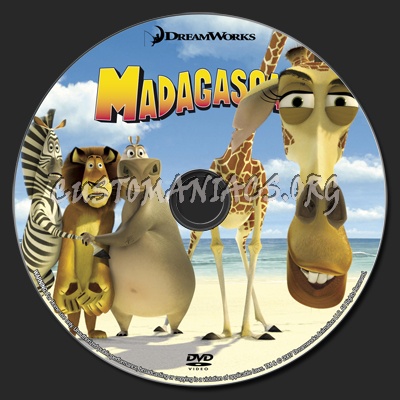 Madagascar dvd label