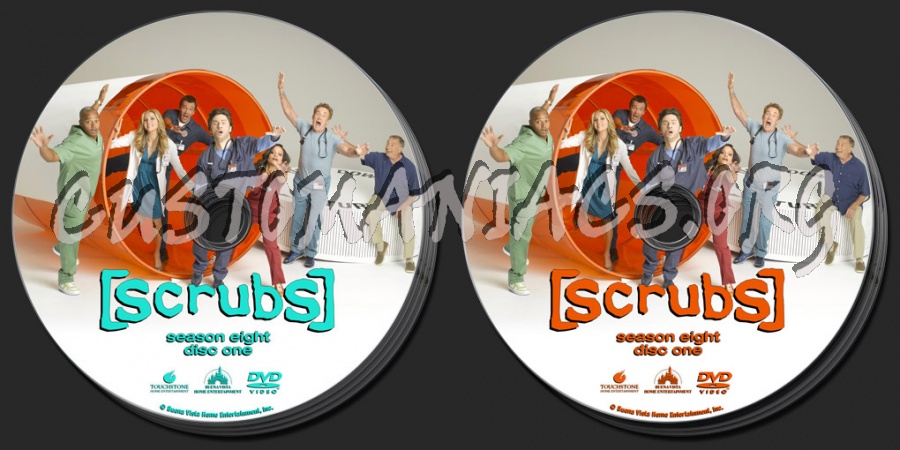 Scrubs Season 8 dvd label