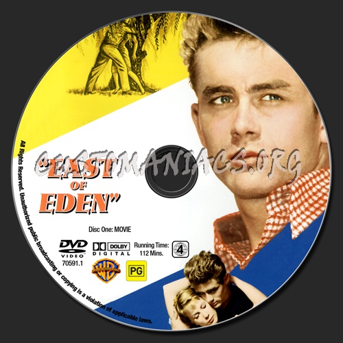 East Of Eden dvd label