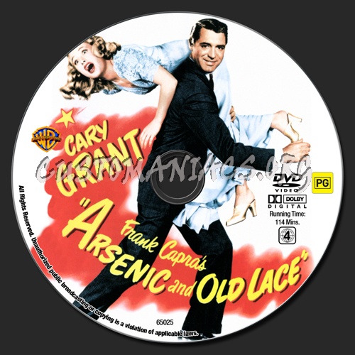 Arsenic And Old Lace dvd label