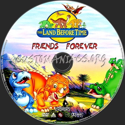 The Land Before Time Friends Forever dvd label