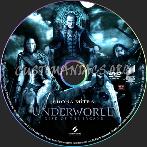 Underworld: Rise of the Lycans dvd label