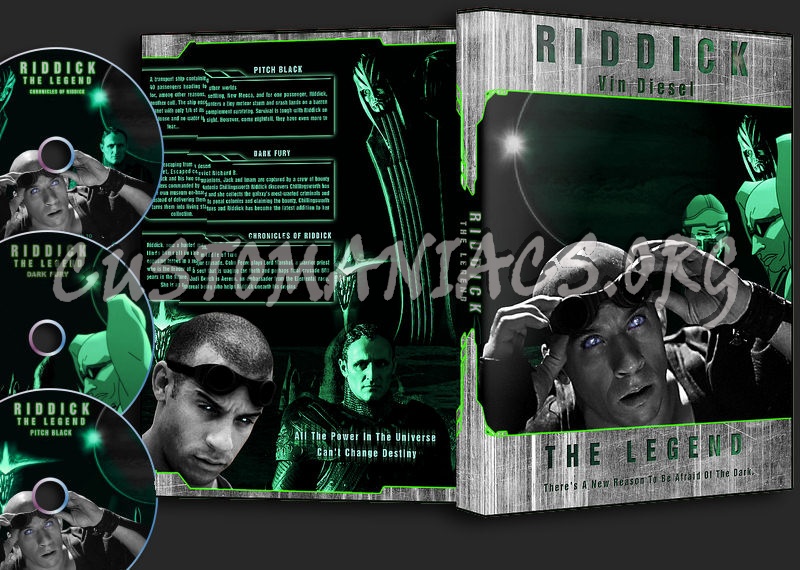 Riddick The Legend Trilogy dvd cover