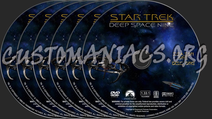 Star Trek Deep Space Nine Season 1 dvd label