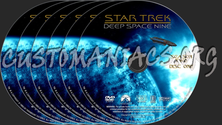 Star Trek Deep Space Nine Season 2 dvd label