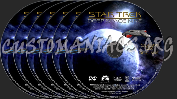 Star Trek Deep Space Nine Season 6 dvd label
